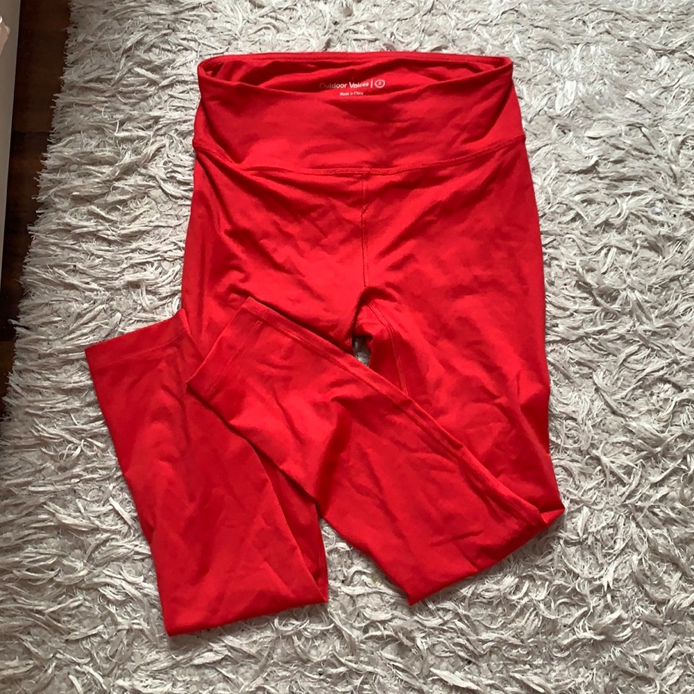(OUTDOOR VOICES) leggings in pink/red